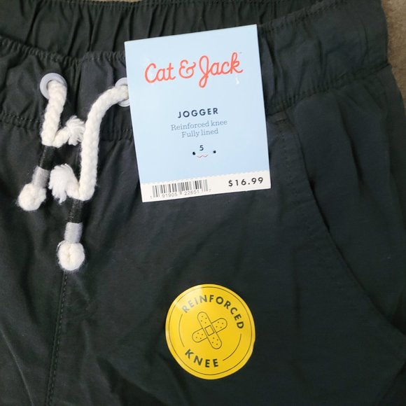 Cat & Jack Boys Jogger Sweatpants Pull On Elastic Waist Size 5 NWT - Picture 4 of 6